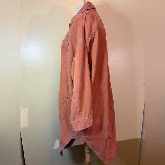 Pilcro Oversized Dusty Salmon Jacket Dress. Different Color Than Shown Here - Picture 7 of 11